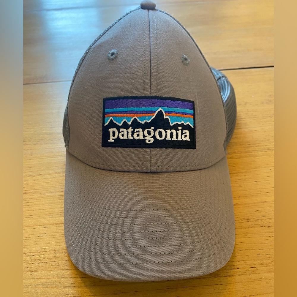 Unisex Patagonia gray grey trucker hat